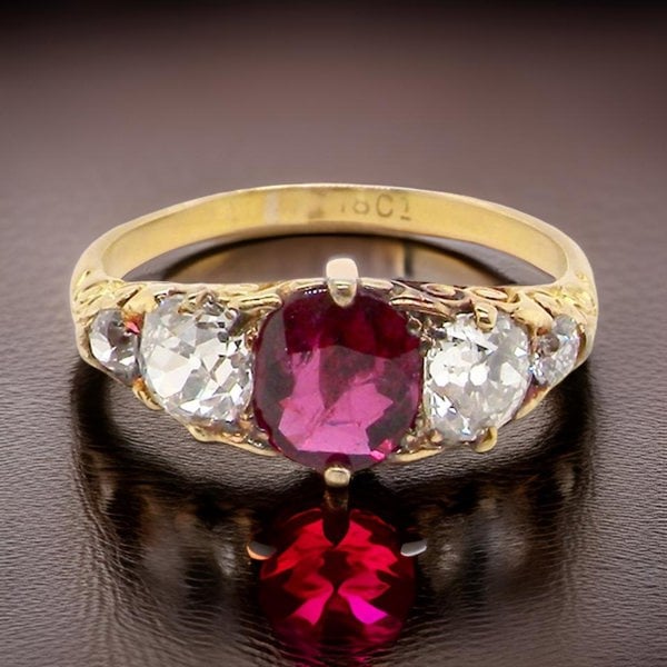 A fine Victorian Ruby and Diamond ring