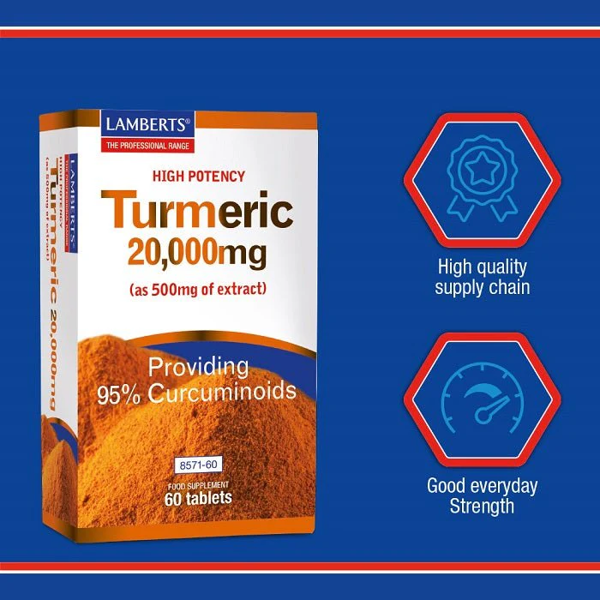 Lamberts Turmeric 20000mg 60 tablet