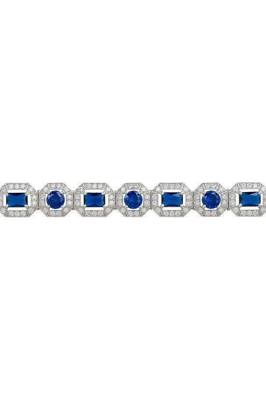 Latelita Whistledown Sapphire Gemstone Bracelet Silver