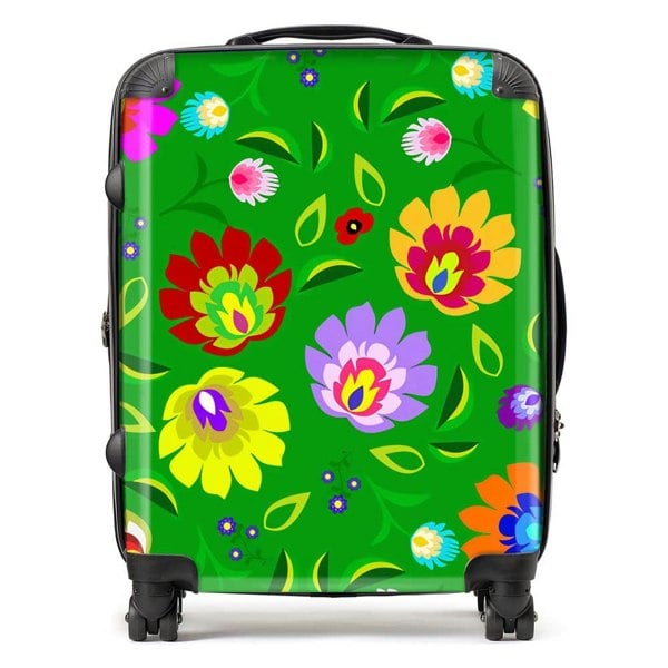 Warren Reed Polish Folk Floral Suitcase