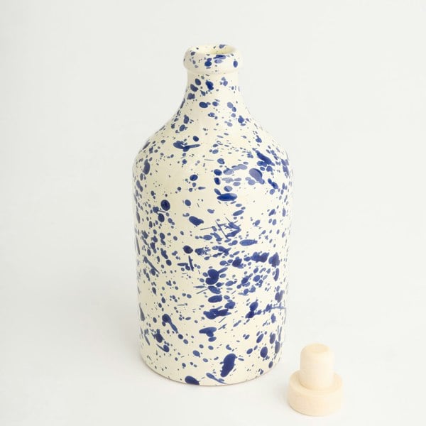 Hot Pottery Blueberry Oil & Vinegar Bottle