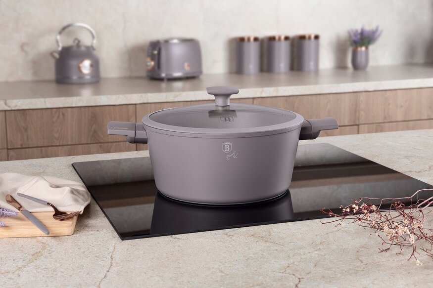 Berlinger Haus Casserole with lid 28 cm Berlinger Haus BH8102 Taupe