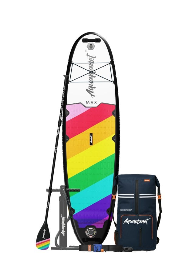 Aquaplanet MAX 10’6″ Inflatable Paddle Board Package - Prism