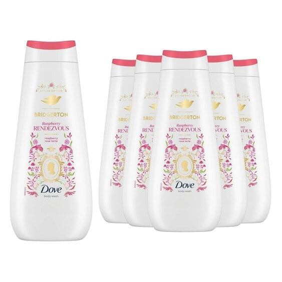 Dove Bridgerton Body Wash - Raspberry Rendezvous Limited Edition, 400ml 6 Pack