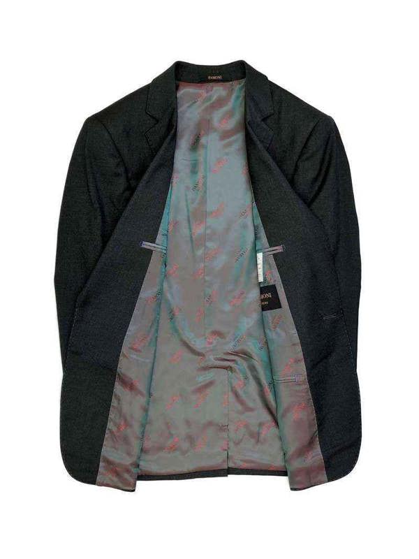 Charcoal 1-button Regular Fit Suit