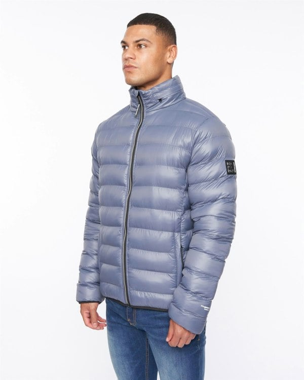 Duck and Cover Shemmy Two Quilted Jacket Denim Blue