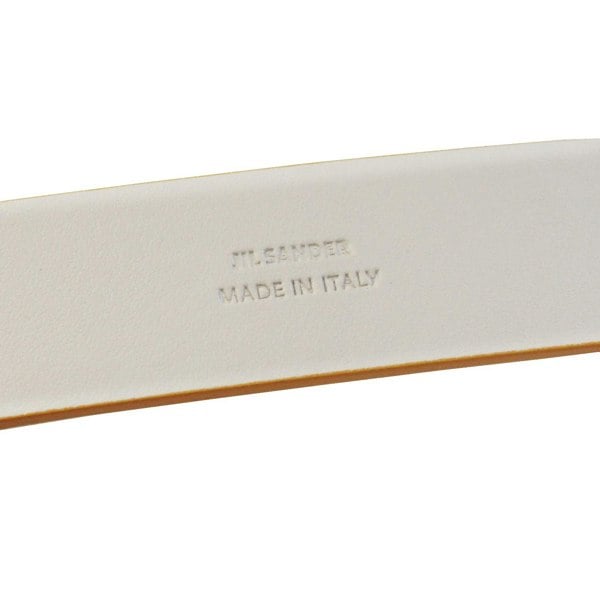 Jil Sander mustard yellow leather belt