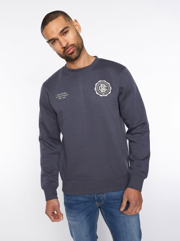 Duck and Cover Keyaan Crew Sweat Navy