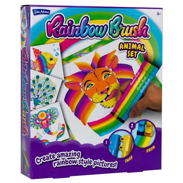 John Adams Rainbow Brush Animals Activity Set