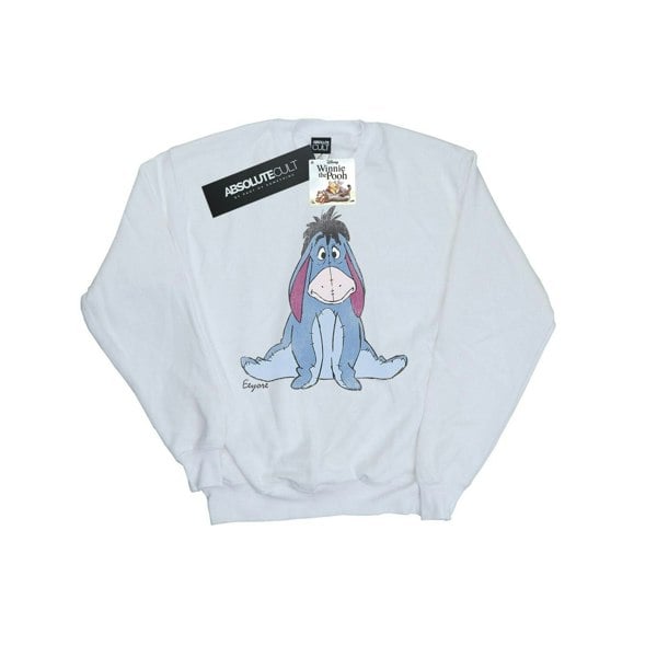 Disney Mens Winnie The Pooh Classic Eeyore Sweatshirt - White