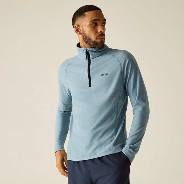Regatta Great Outdoors Mens Montes Funnel Neck Fleece Jumper - Dusky Blue