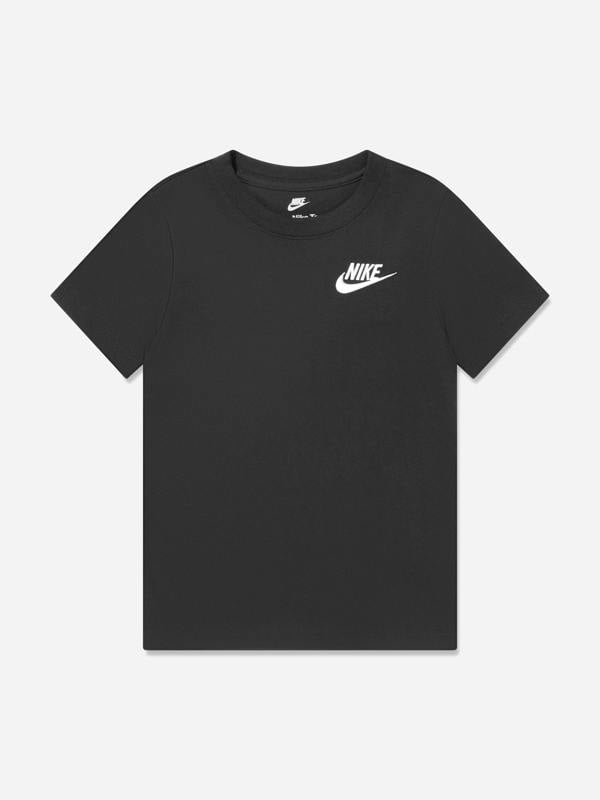 Nike Boys NSW Embroidery Futura T-Shirt in Black