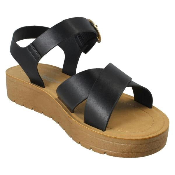 Savannah Ladies Savannah Buckle Fastening Summer Sandals F00446
