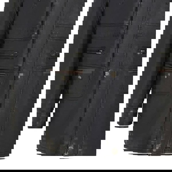 Leather Company Men's Lambskin Leather Mid Length Jacket