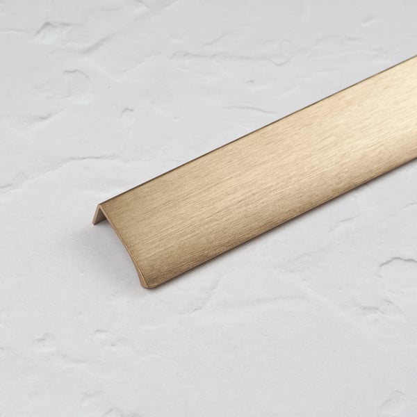 Handle & Home Brushed Brass Edge Mount Lip Pulls