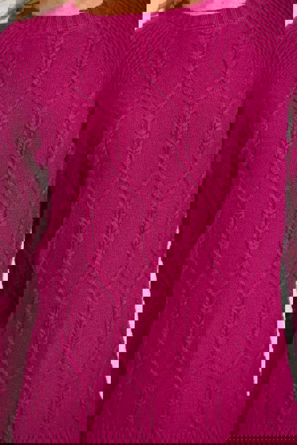 Wheat Cable-Knit Jumper