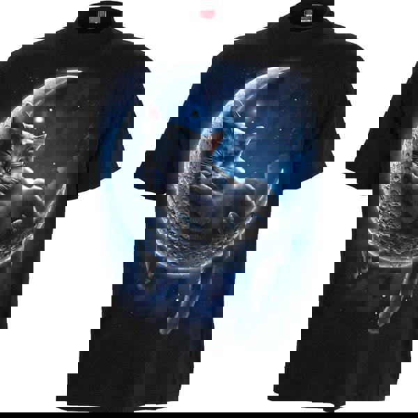 VELVET MOON - Front Print T-Shirt Black