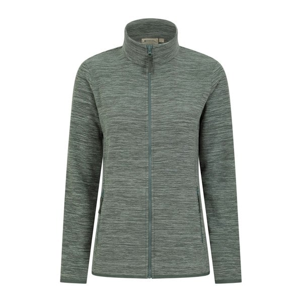 Mountain Warehouse Womens/Ladies Snowdon II Melange Full Zip Fleece Jacket - Khaki Green