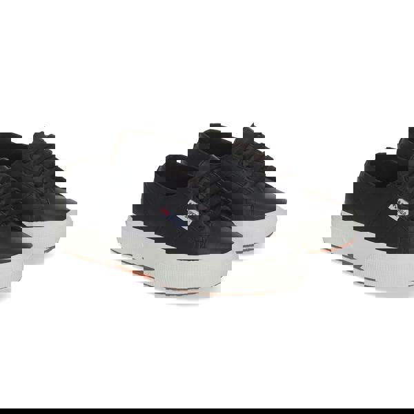 Superga Unisex Adult 2750 Nappa Leather Trainers - Bristol Black/Matt Black/Avorio - 