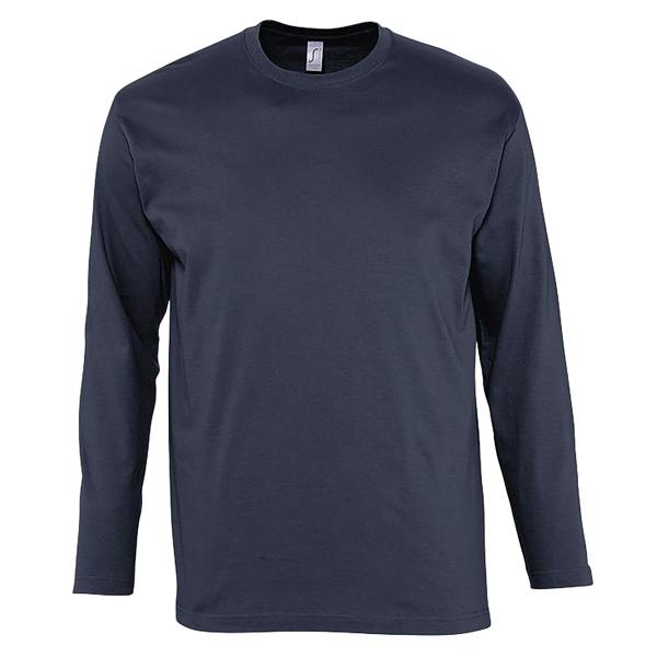 SOLS Mens Monarch Long Sleeve T-Shirt - Navy