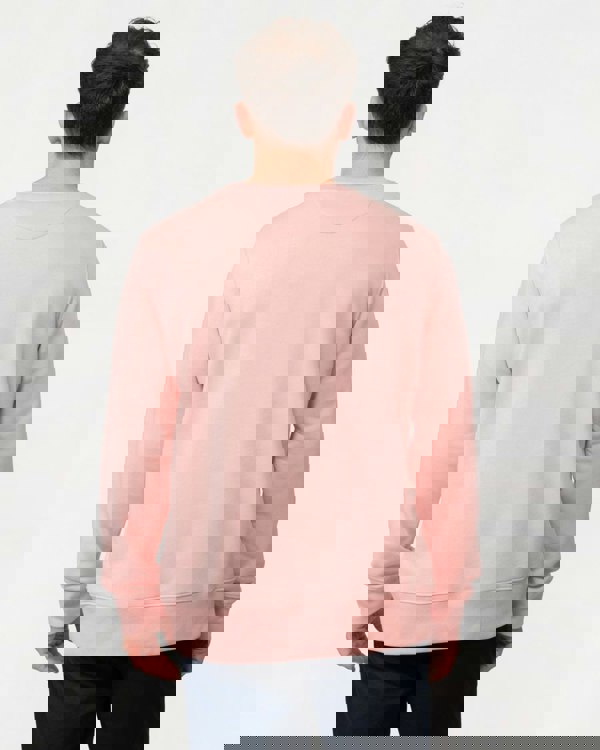 GANT Mens Regular Fit Shield Logo Crew Neck Sweatshirt - 671 Bubblegum Pink - CHO - Designer Mens Sweatshirts