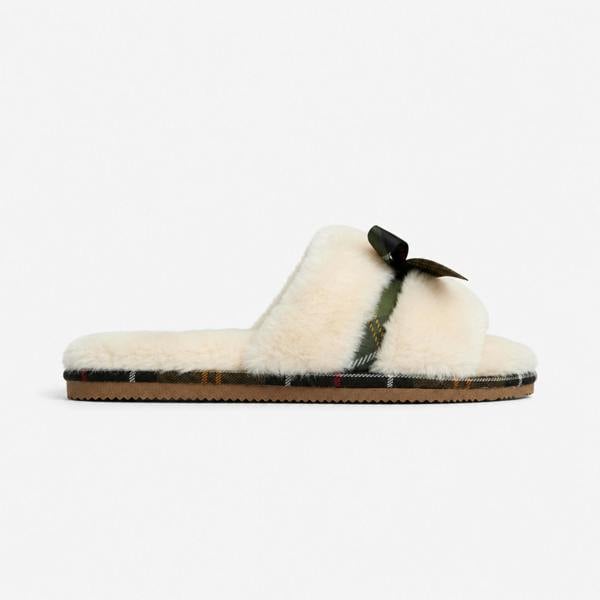 Barbour ELEANORA Mules   in  Cream