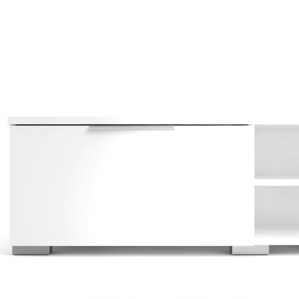 Wyld Haus Amberfield High Gloss White TV Unit 2 Drawers 2 Shelf