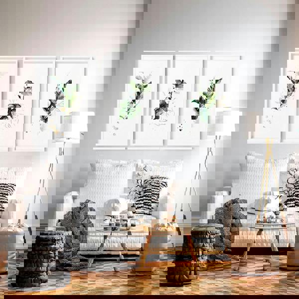 Large pictures for the living room | set of 3 framed wall art