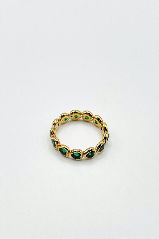 SVNX The Atlas' Ring in Gold and Green
