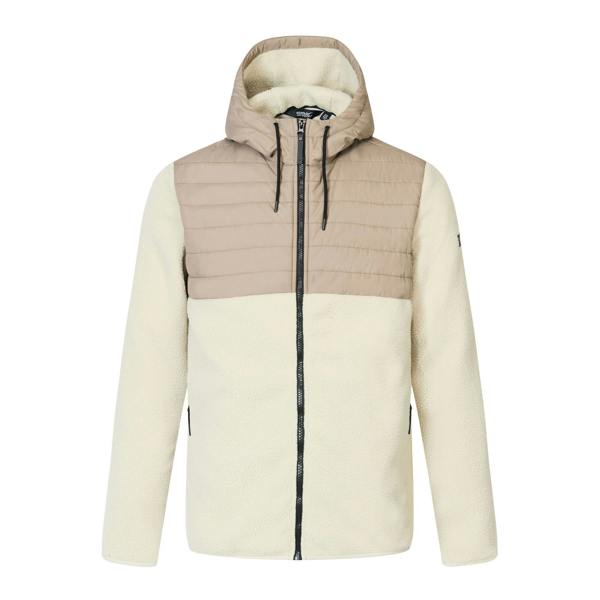Regatta Mens Frankie Two Tone Borg Fleece Hybrid Jacket - Abbeystone/Smokey Olive