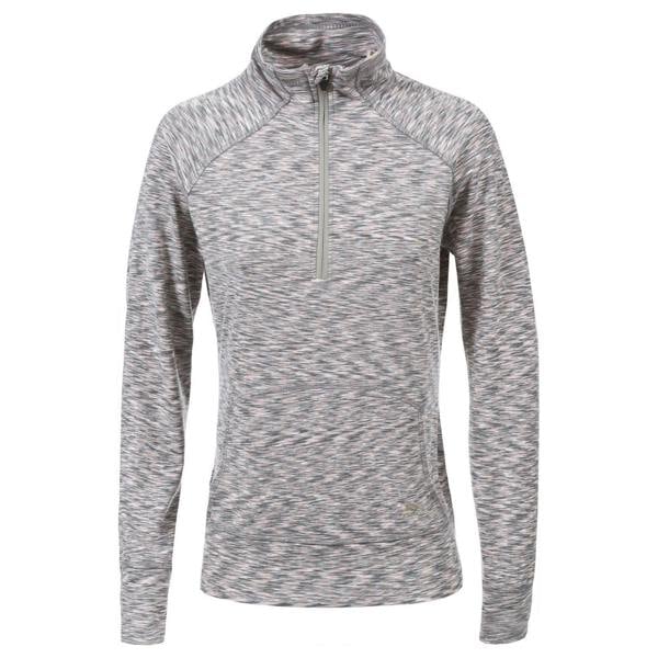Trespass Womens/Ladies Moxie Half Zip Fleece Top - Cool Grey Marl - 