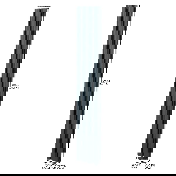 Monstershop Oval Column Radiator – 1600mm x 240mm – Anthracite Grey