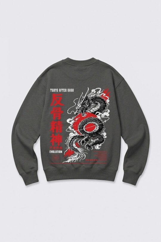 London Attitude Tokyo After Dark Graphic Sweatshirt