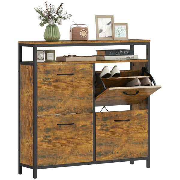 Flip-down Shoe Cabinet