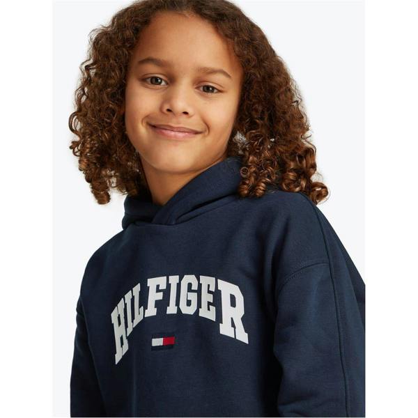 Tommy Hilfiger Childrens/Kids Varsity Regular Hoodie - Navy - 