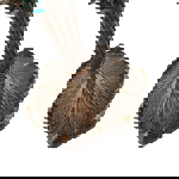 Handmade Emerald Green Stained Glass 8 Inch Tiffany Lamp with Dragonfly Design Image 4