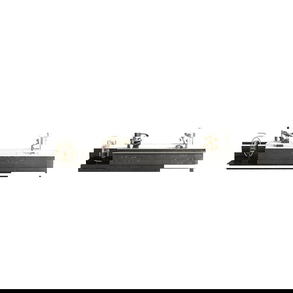 Gibs Extendable TV Stand, Sintered Stone And Black Wood-Weilai Concept-Weilai Concept