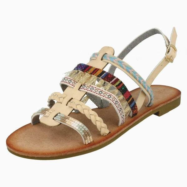 Savannah Ladies Savannah Braided Slingback Sandals