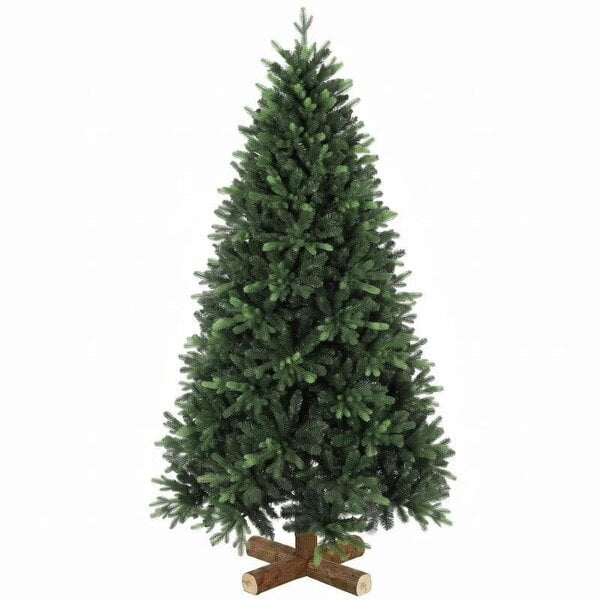 Bobobiy Artificial Christmas Tree, Hinged Xmas Tree with 2419 PE & PVC Branch Tips, 6ft, Green