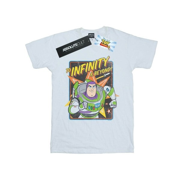 Disney Mens Toy Story 4 Buzz To Infinity T-Shirt - White