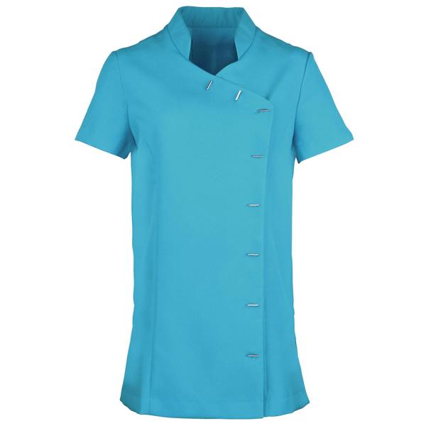 Premier Womens/Ladies *Orchid* Tunic / Health Beauty & Spa / Workwear (Pack of 2) - Turquoise