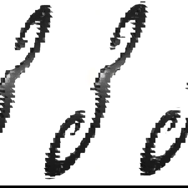 Black iron house number 3