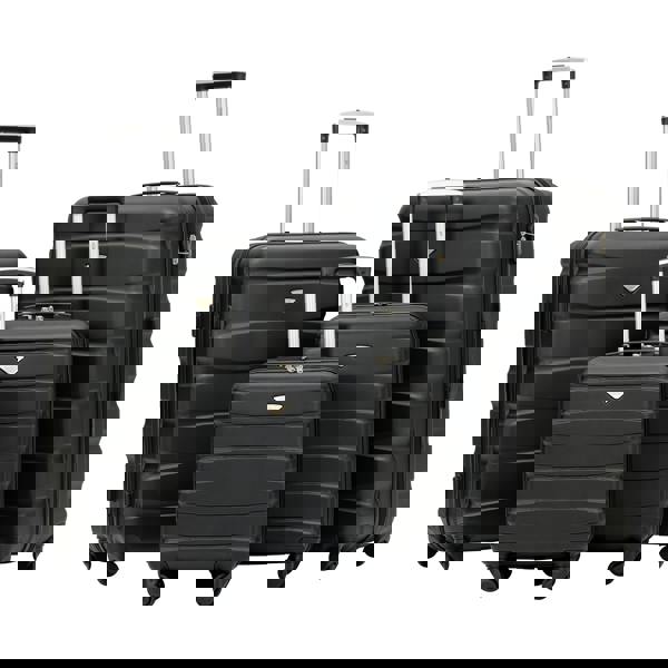 Flight Knight Set of 4 Hard Suitcases Cabin & Hold Luggage - EasyJet, British Airways, Ryanair, Jet2