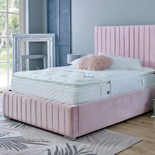 DS Living Savoy Bed - Kingsize - 5ft - Pink
