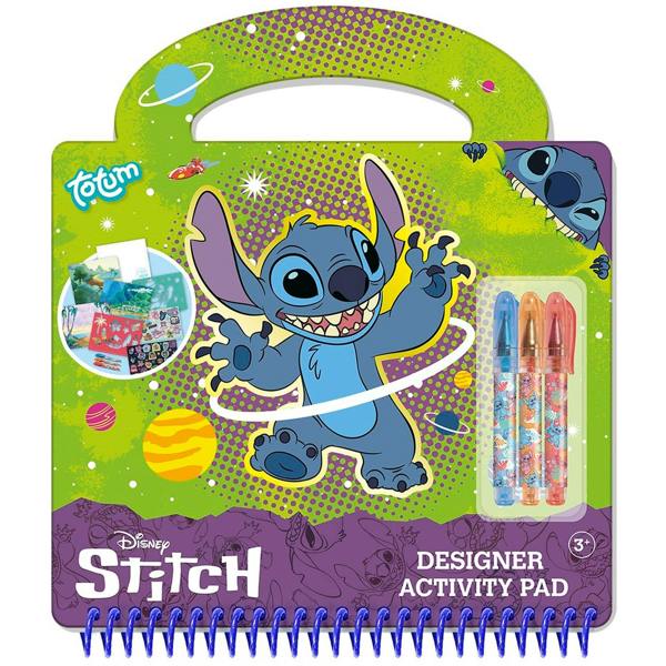Totum Disney Stitch Designer Activity Books - Blue