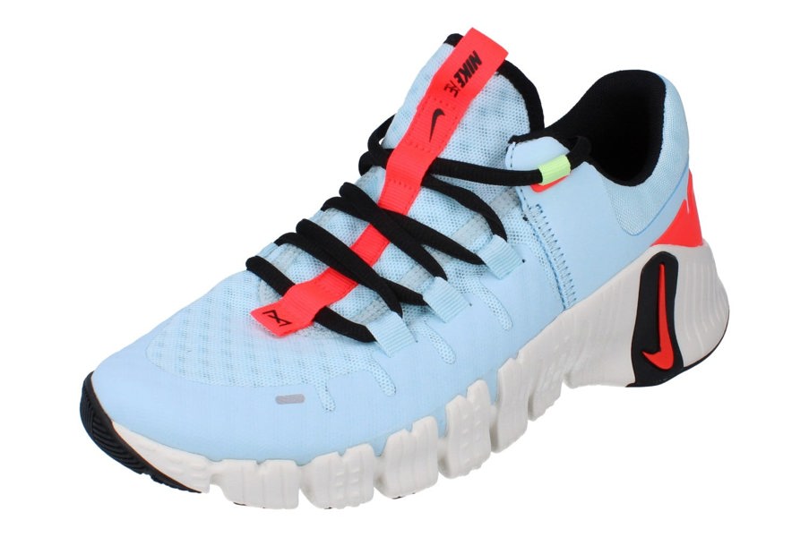 Nike Womens Free Metcon 5 Trainers Dv3950 400 - Glacier Blue Bright Crimson 400 - Photo 0