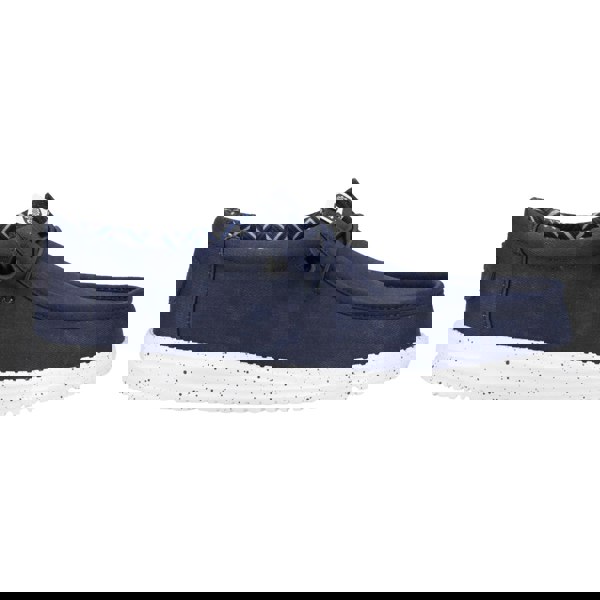 HEYDUDE Men's Wally Canvas Shoe in Navy