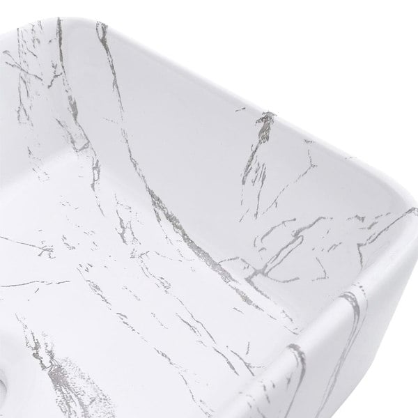 48cm W x 37cm D Rectangular Marble Vessle Sink Bathroom Sinks Living and Home