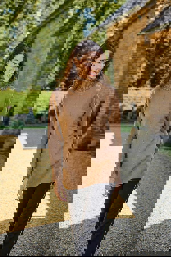 Mudflower Roll Neck Batwing Jumper