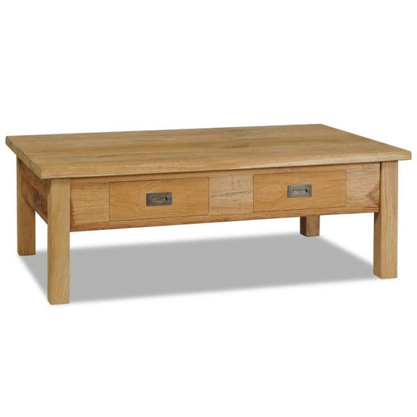 Berkfield Coffee Table Solid Teak 100x60x35 cm